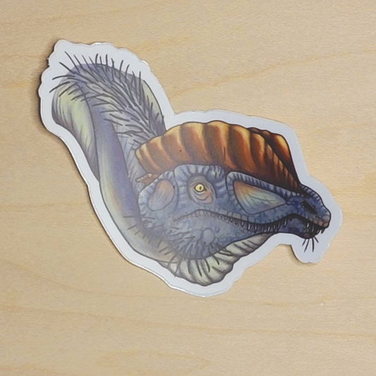Dilophosuarus Dinosaur Sticker